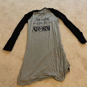 Calm before the storm night shirt